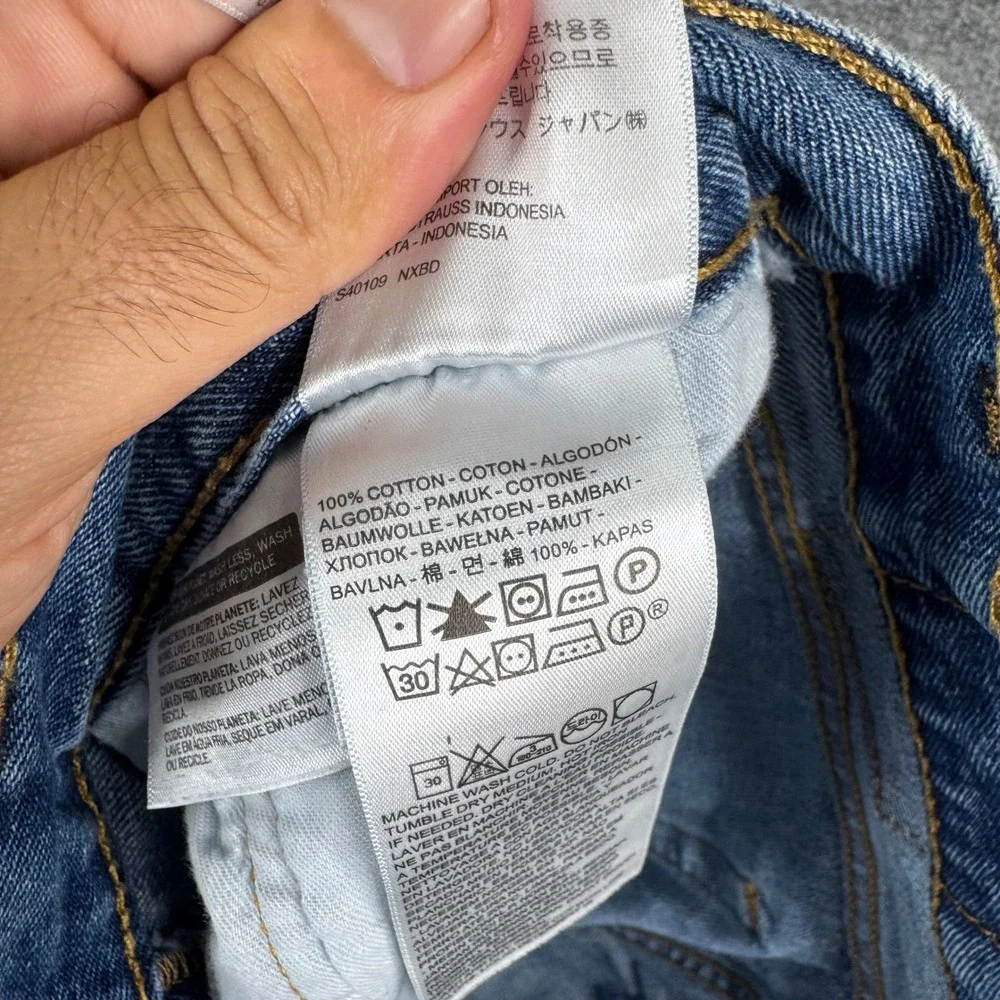 Levi's Jeans Mens Size 36 Blue 505 Regular Fit Straight Leg Denim Medium Wash